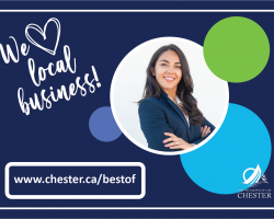 Best Of promo "We love local businesses" and chester.ca/bestof